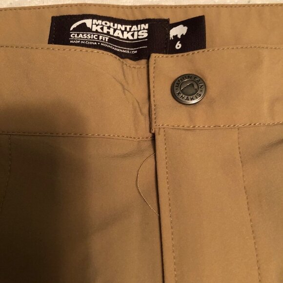 Mountain Khakis Trail Pants Women's 6 Stretch Cargo Classic Slim Fit Tan - Picture 7 of 10